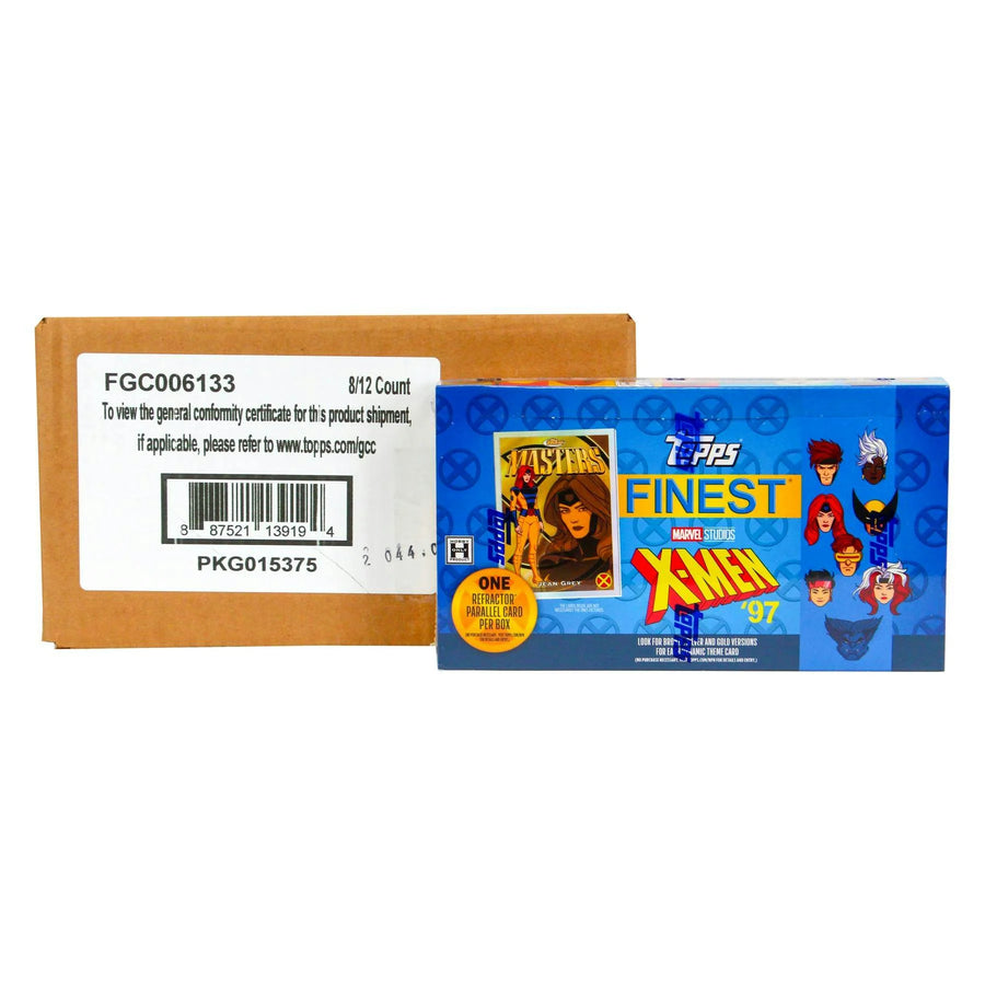 DRAFT - 2025 Topps Finest X-Men '97 Hobby 8-Box Case | BV3U0XK32Q