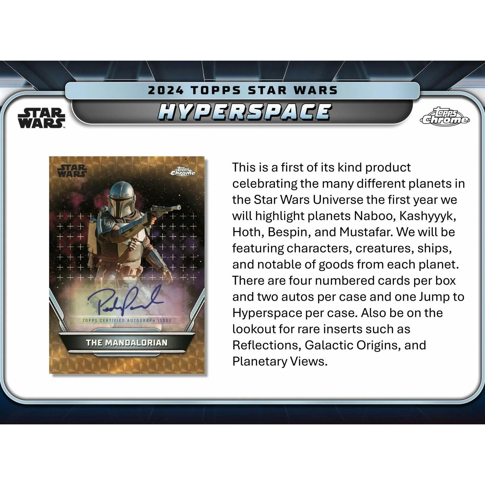 DRAFT - 2024 Topps Star Wars Hyperspace Hobby 12-Box Case | Sealed