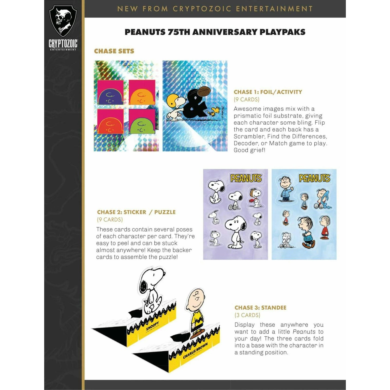 DRAFT - 2025 Cryptozoic Peanuts Playpaks 75 Years Series 1 Hobby Box
