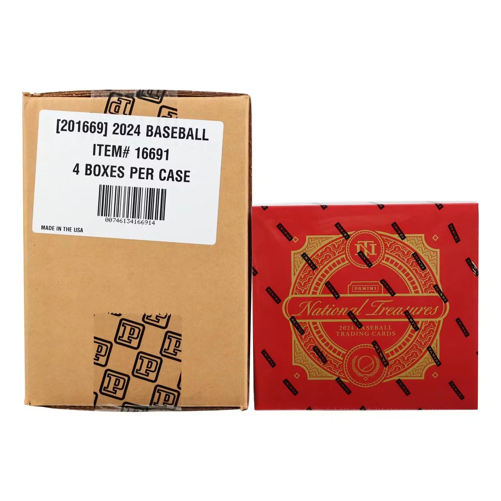 2024 Panini National Treasures Baseball Hobby 4-Box Case (Ships Sealed Only)
