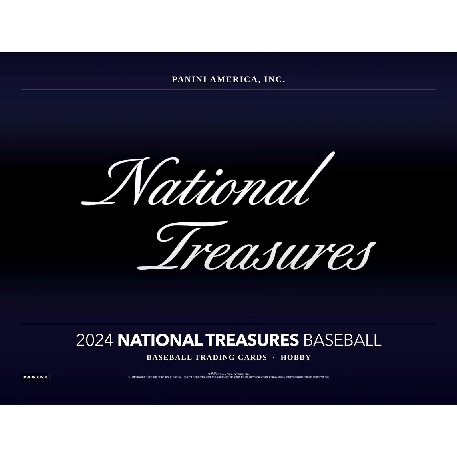 2024 Panini National Treasures Baseball Hobby 4-Box Case (Ships Sealed Only)