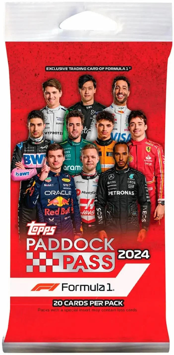 DRAFT - 2024 Topps Paddock Pass Formula 1 Jumbo Value Pack Case | 108 Count