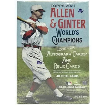 DRAFT - Just In 2021 Topps Allen & Ginter Baseball Blaster Box