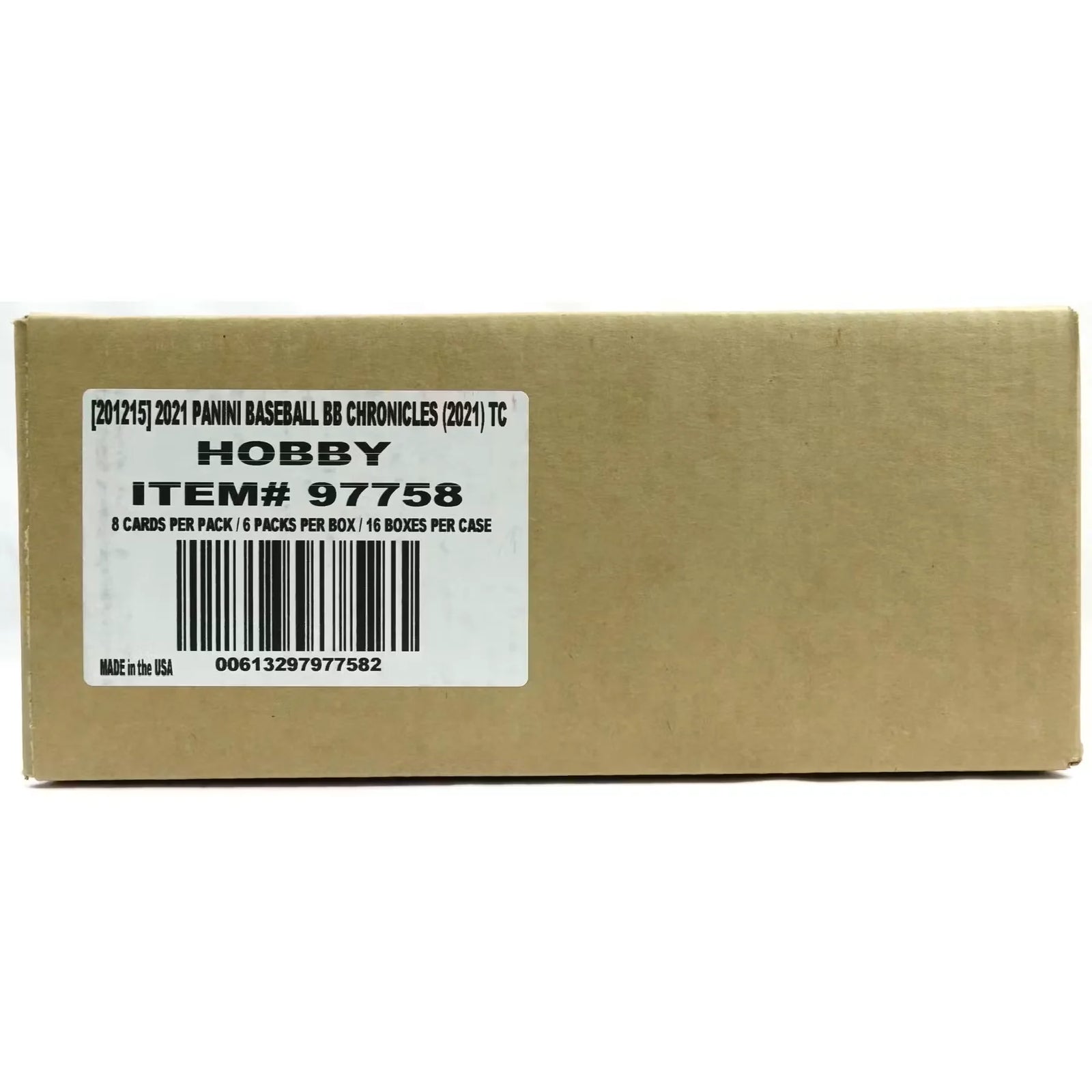 2021 Panini Chronicles Baseball Hobby 16 Box Case