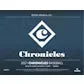 2021 Panini Chronicles Baseball Hobby 16 Box Case
