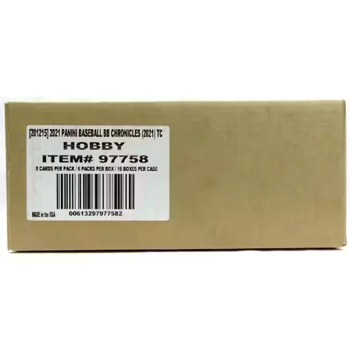 2021 Panini Chronicles Baseball Hobby 16 Box Case