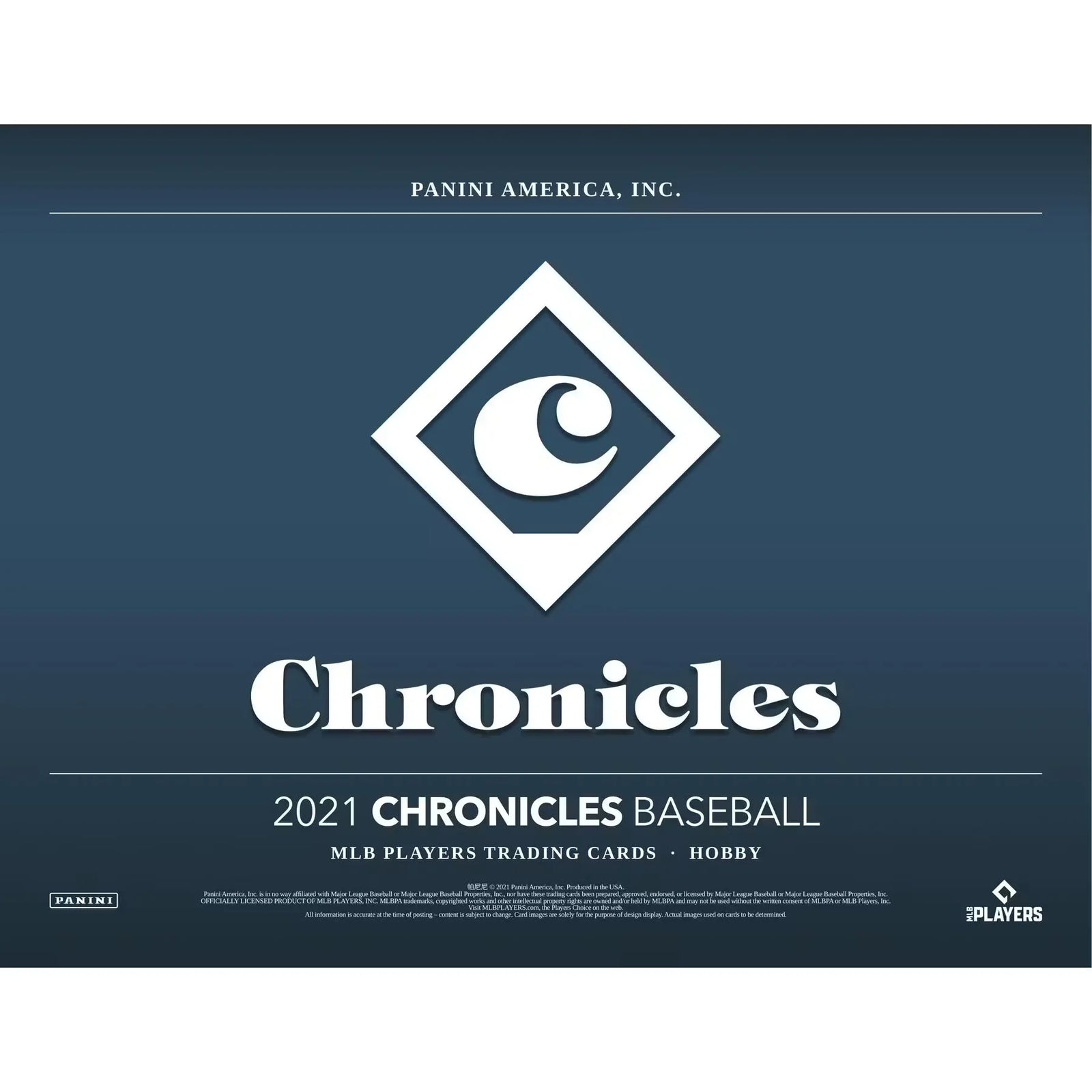 2021 Panini Chronicles Baseball Hobby 16 Box Case