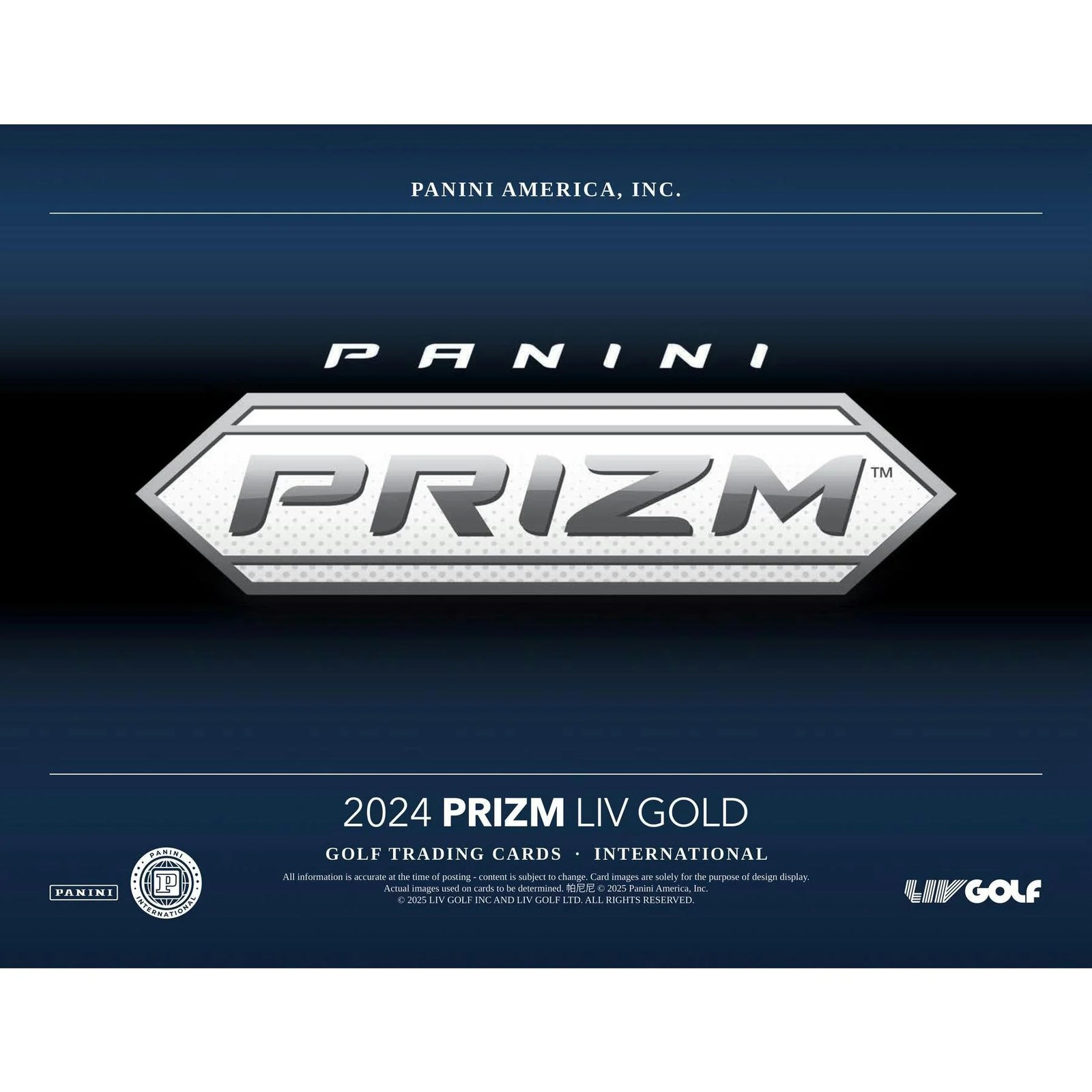 DRAFT - 2024 Panini Prizm LIV Golf International Hobby Box