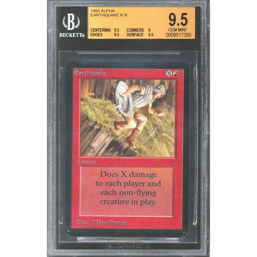 Magic the Gathering Alpha Earthquake | BGS 9.5 Gem Mint