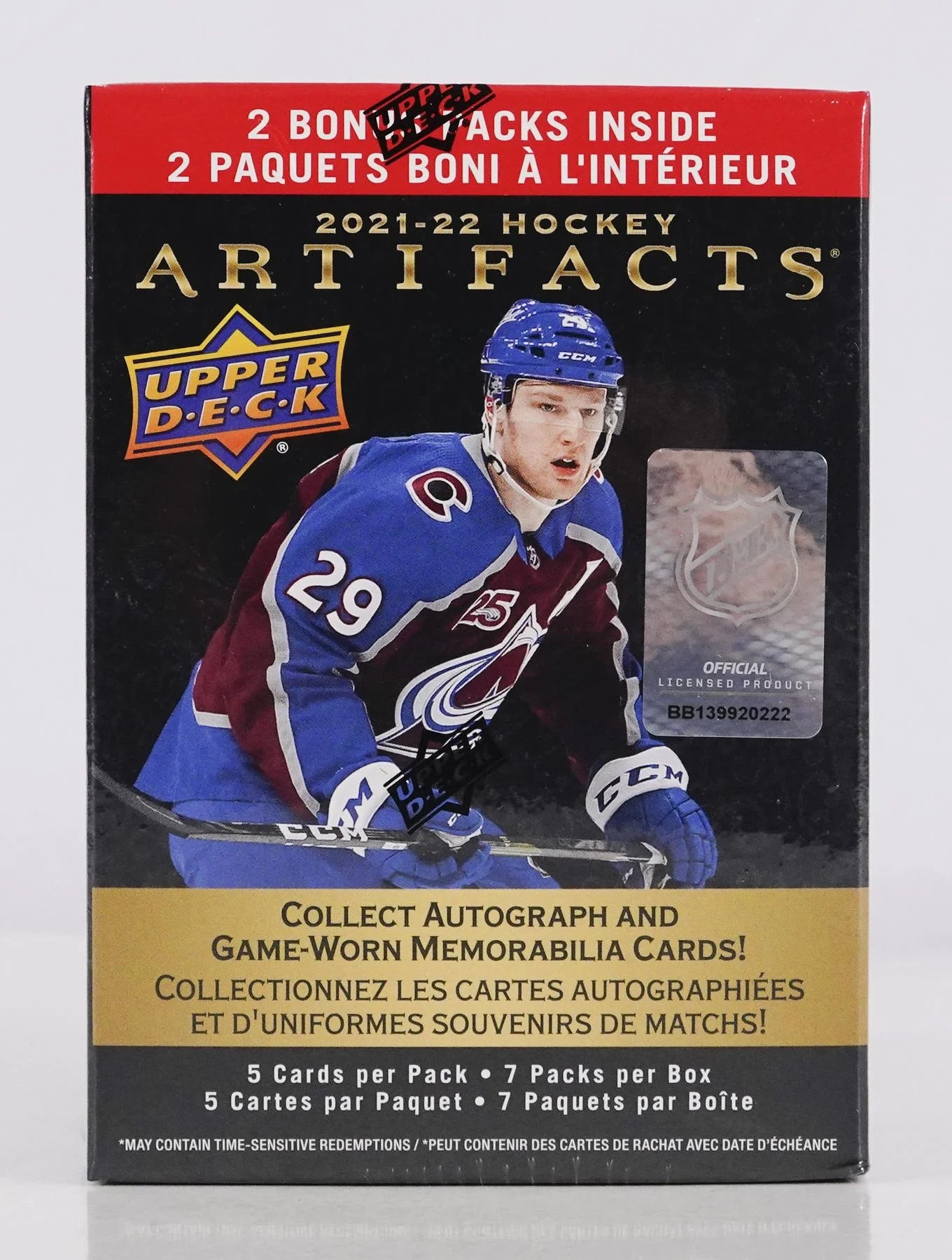 DRAFT - Just In 2021/22 Upper Deck Artifacts Hockey Blaster Box