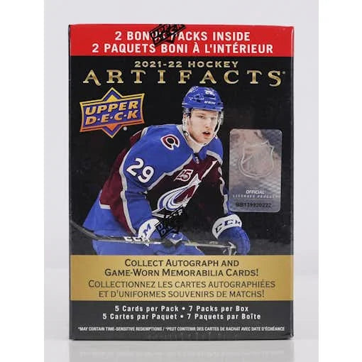 DRAFT - Just In 2021/22 Upper Deck Artifacts Hockey Blaster Box