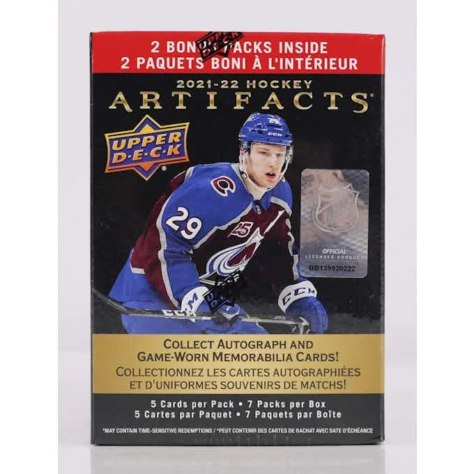 DRAFT - Just In 2021/22 Upper Deck Artifacts Hockey Blaster Box