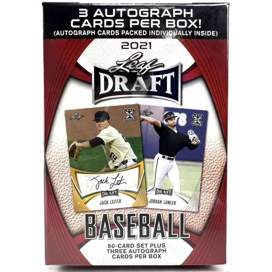 DRAFT - Just In 2021 Leaf Draft Baseball Blaster Hobby Box (Reed Buy)