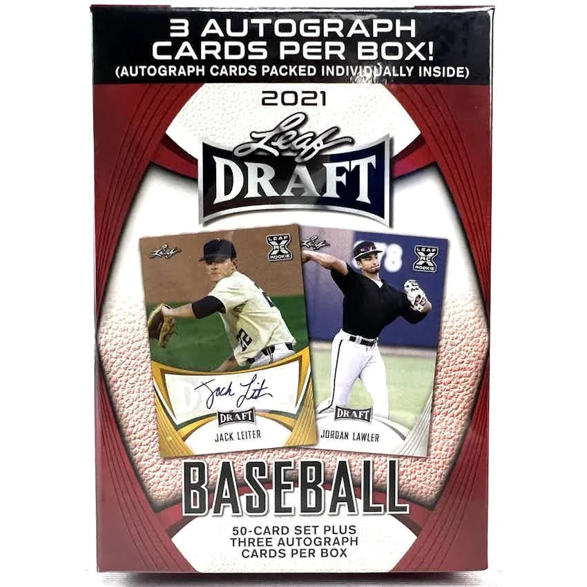 DRAFT - Just In 2021 Leaf Draft Baseball Blaster Hobby Box (Reed Buy)