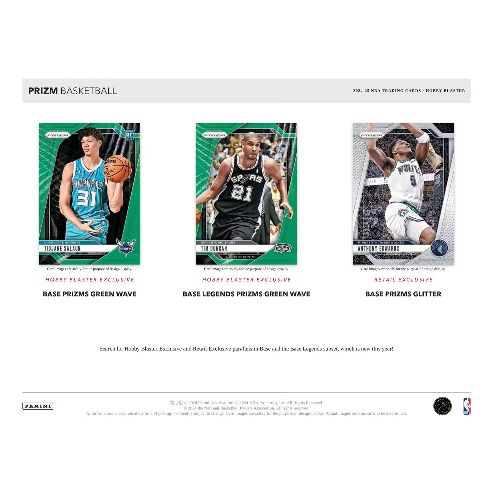 DRAFT - 2024-25 Panini Prizm Basketball Blaster Hobby Box