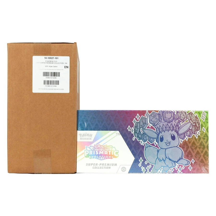 DRAFT - Pokemon Scarlet & Violet Prismatic Evolutions Super Premium Collection 4-Box Case