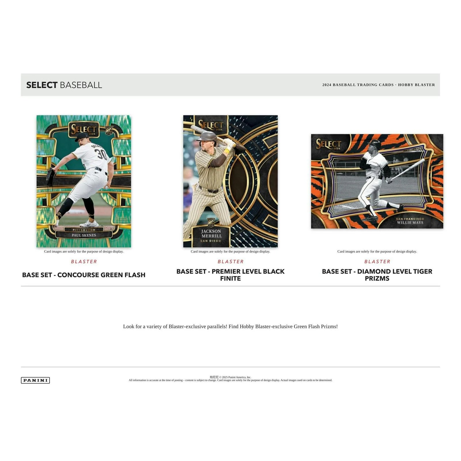 DRAFT - Just In 2024 Panini Select Baseball Blaster Hobby 20-Box Case