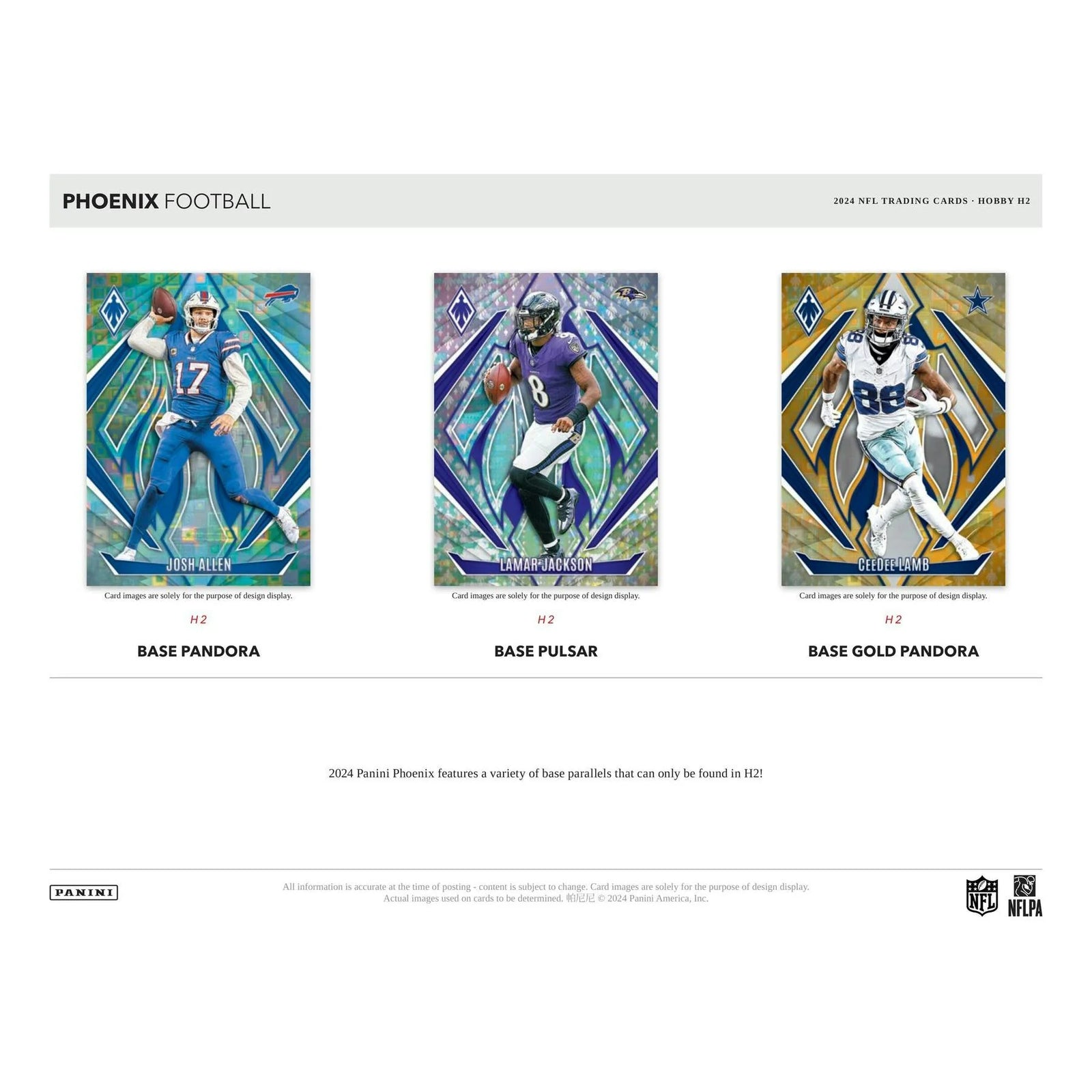 DRAFT - New 2024 Panini Phoenix Football H2 20-Box Case