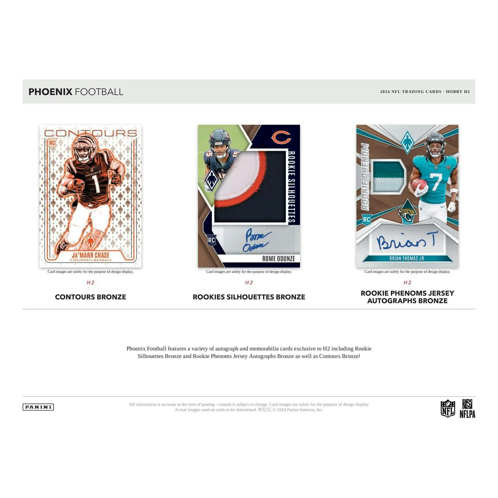 DRAFT - New 2024 Panini Phoenix Football H2 20-Box Case
