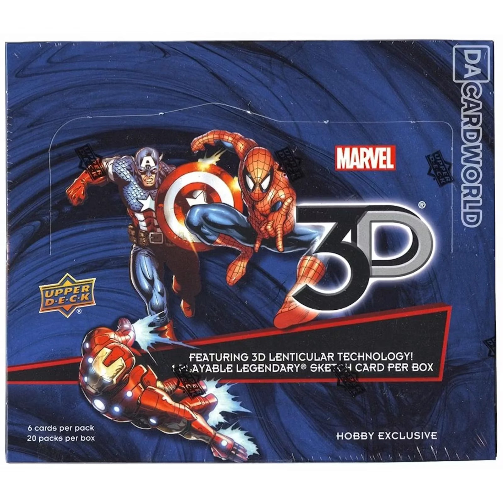 2015 Upper Deck Marvel 3D Hobby Box | 20 Packs (Ships Sealed Only)