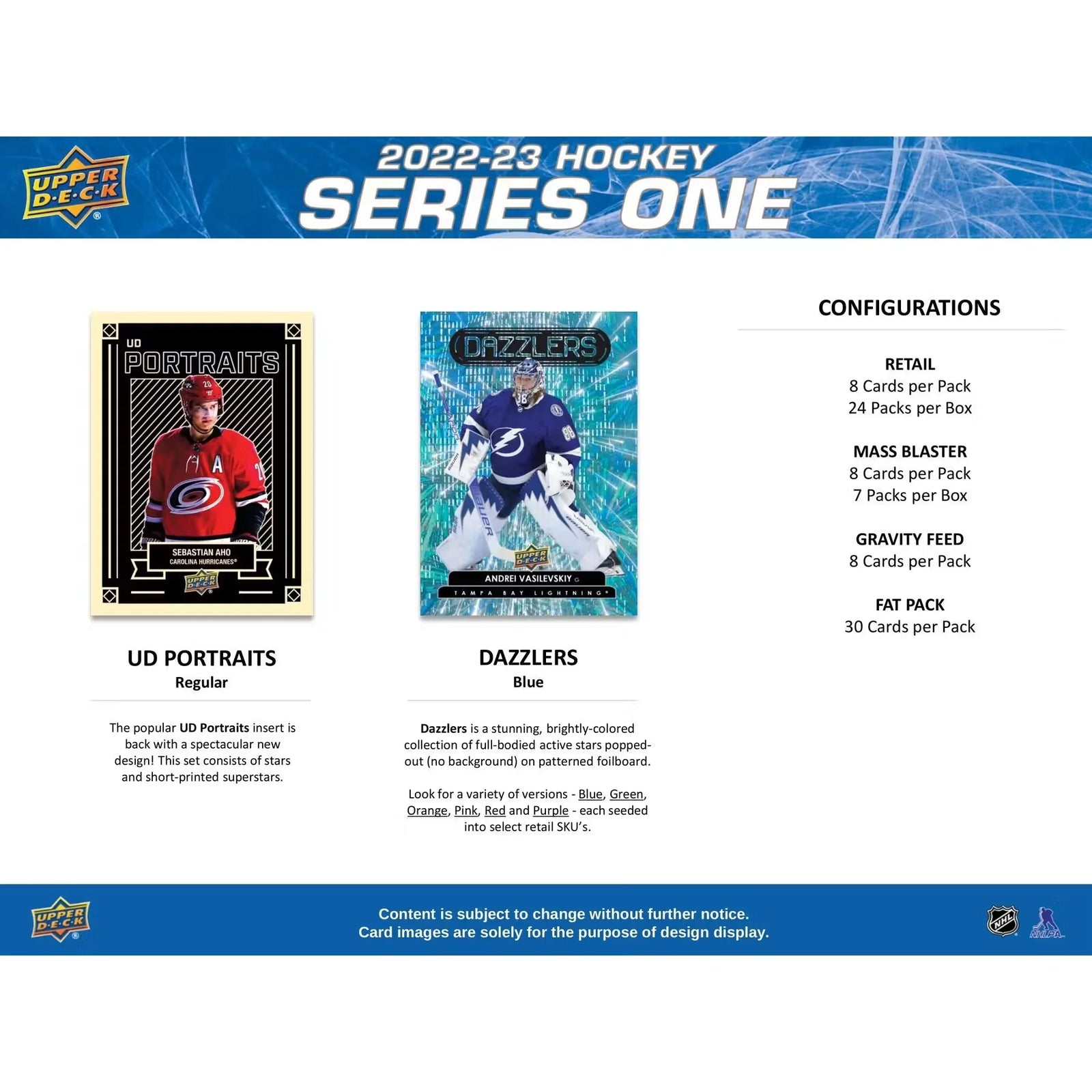 DRAFT - 2022-23 Upper Deck Series 1 Hockey 24-Pack Retail Box