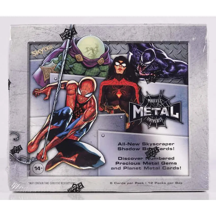 DRAFT - 2021 Upper Deck Marvel Spider-Man Metal Universe Trading Cards Box