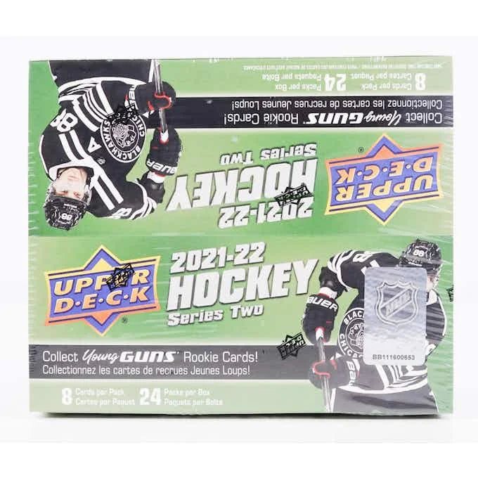 DRAFT - Just In 2021/22 Upper Deck Series 2 Hockey 24-Pack Retail Box (Reed Buy)