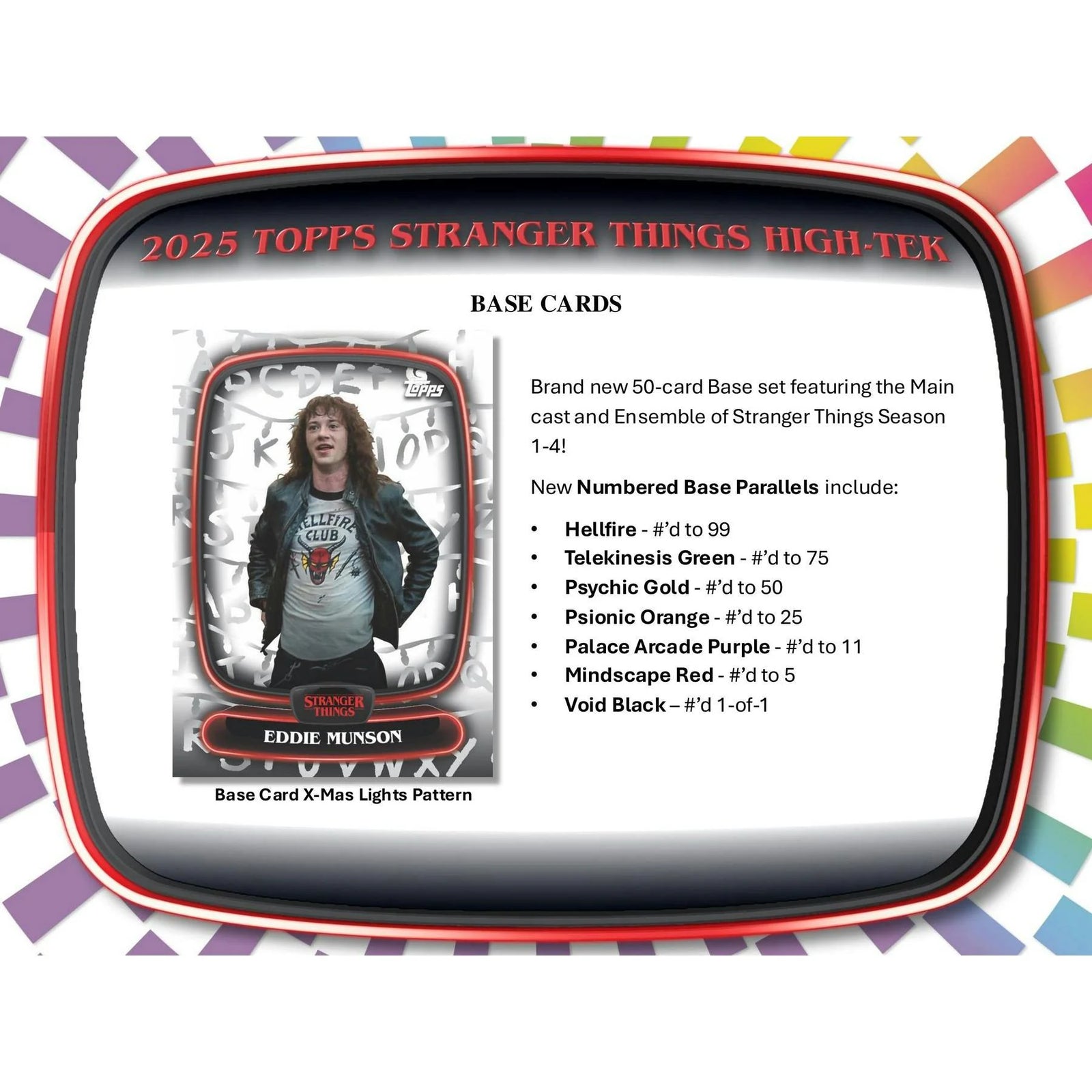 DRAFT - 2025 Topps Stranger Things High Tek Hobby Box