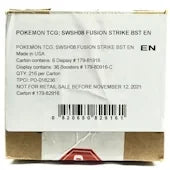 Pokemon Sword & Shield Fusion Strike Booster Case | 6 Boxes, 36 Packs Each (Ships Sealed Only)