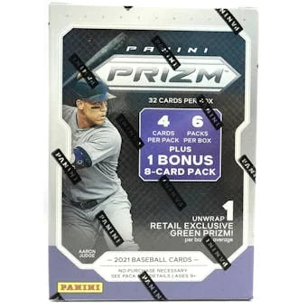 DRAFT - Just In 2021 Panini Prizm Baseball Blaster Box (Green Prizms!)