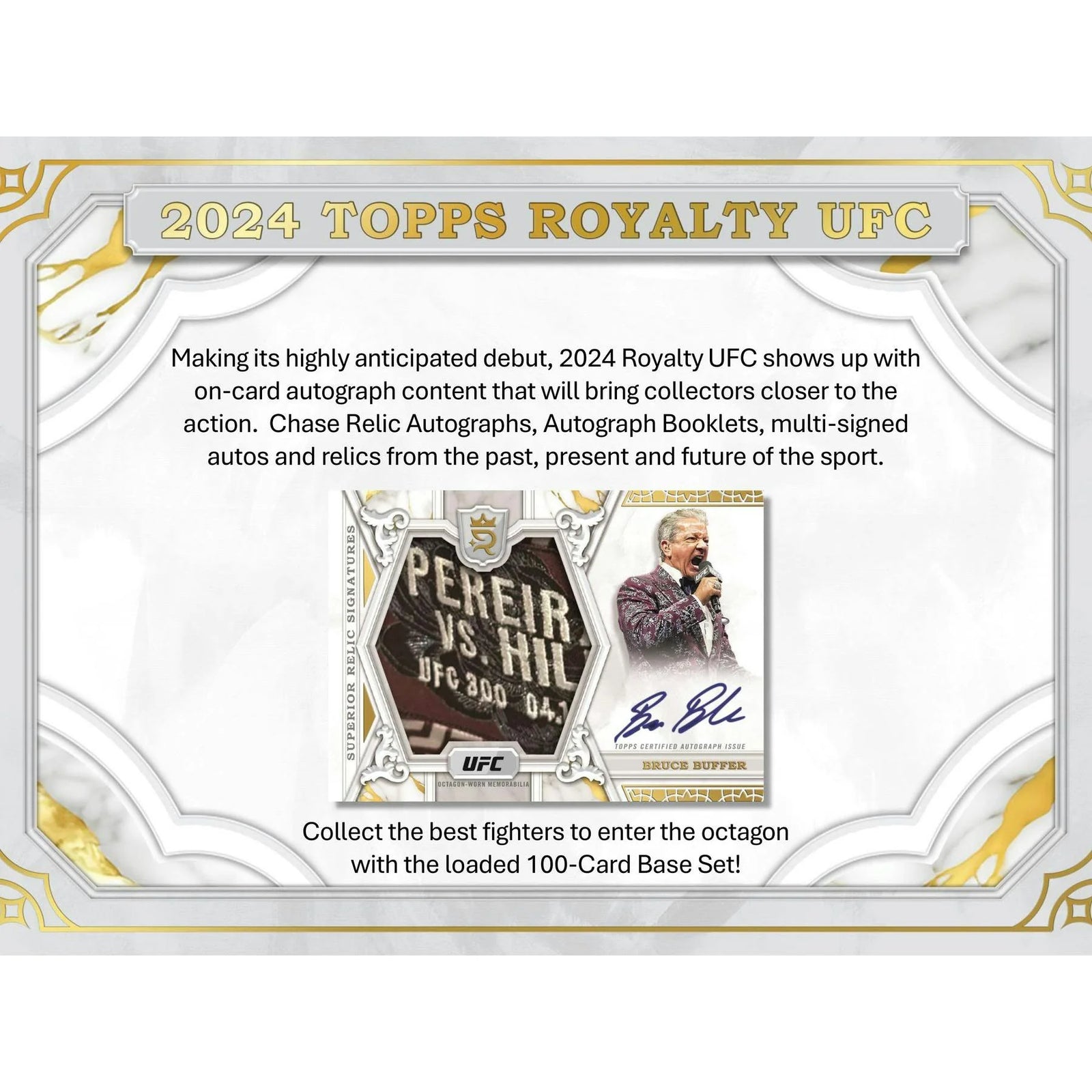 DRAFT - 2024 Topps Royalty UFC Hobby 4-Box Case | BV510M15I6
