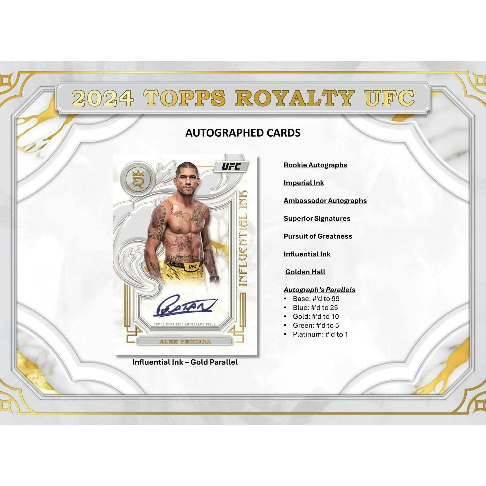 DRAFT - 2024 Topps Royalty UFC Hobby 4-Box Case | BV510M15I6