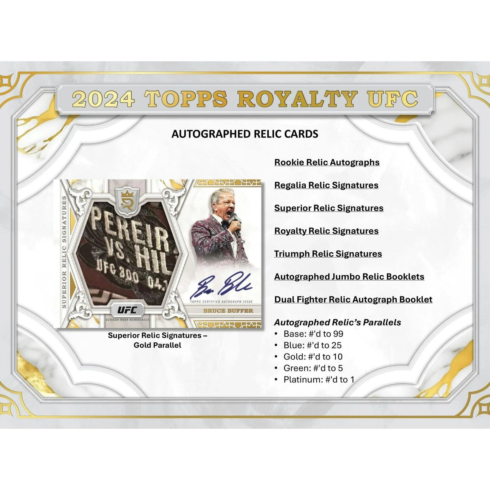 DRAFT - 2024 Topps Royalty UFC Hobby Box | dacardworld:BV510MYUVN