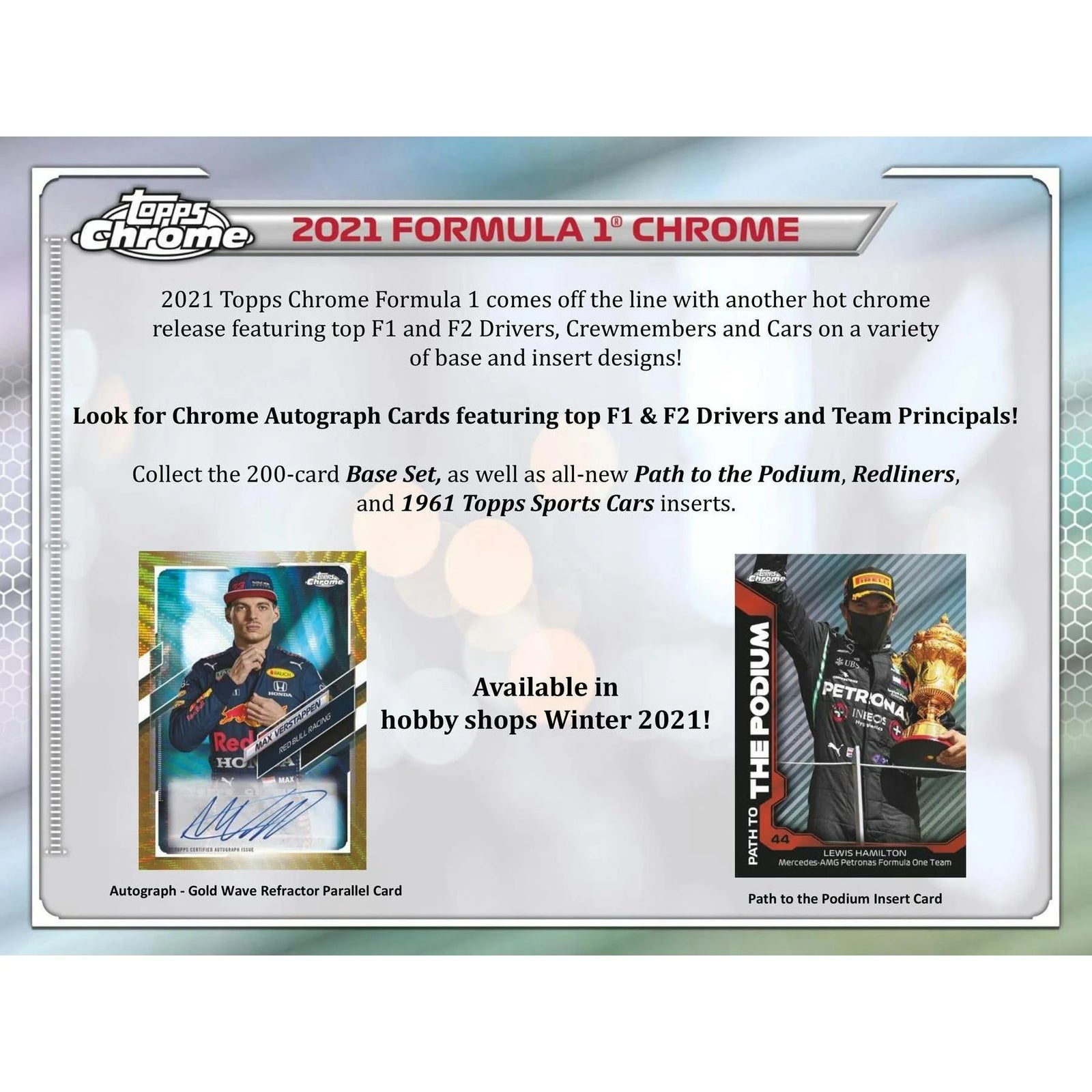 DRAFT - 2021 Topps Chrome Formula 1 Racing Hobby Box