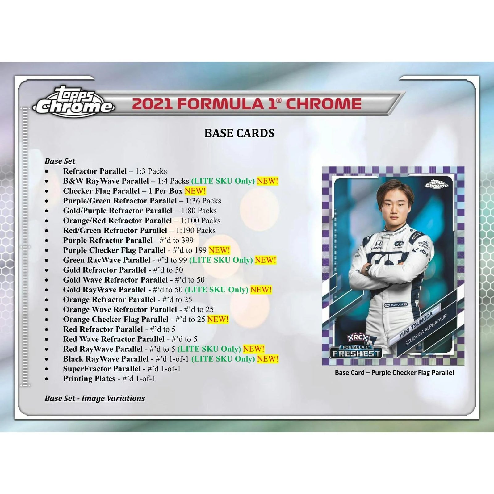 DRAFT - 2021 Topps Chrome F1 Formula 1 Racing Hobby Lite Box