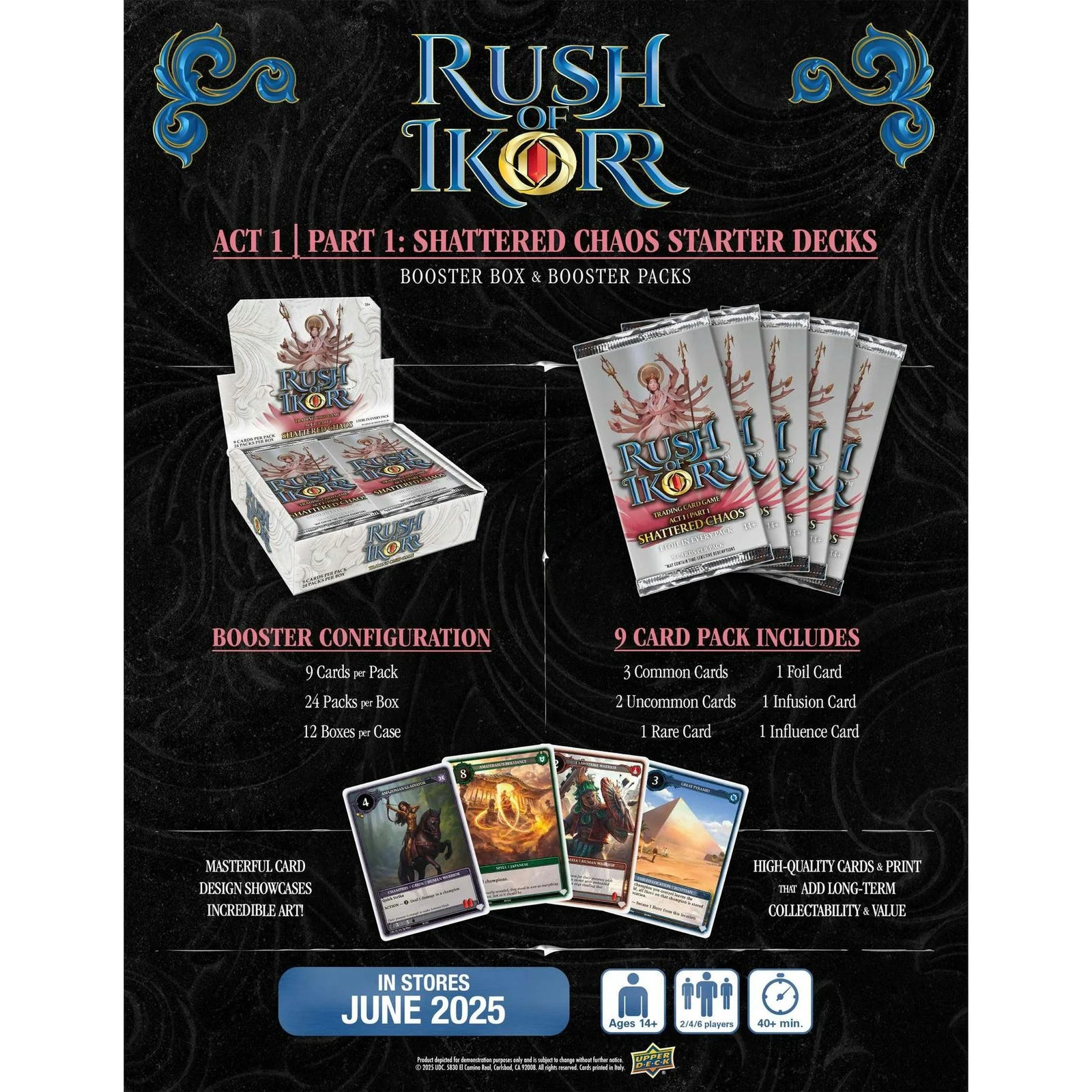 DRAFT - Rush of Ikorr TCG Shattered Chaos Booster 12-Box Case | Upper Deck 2025