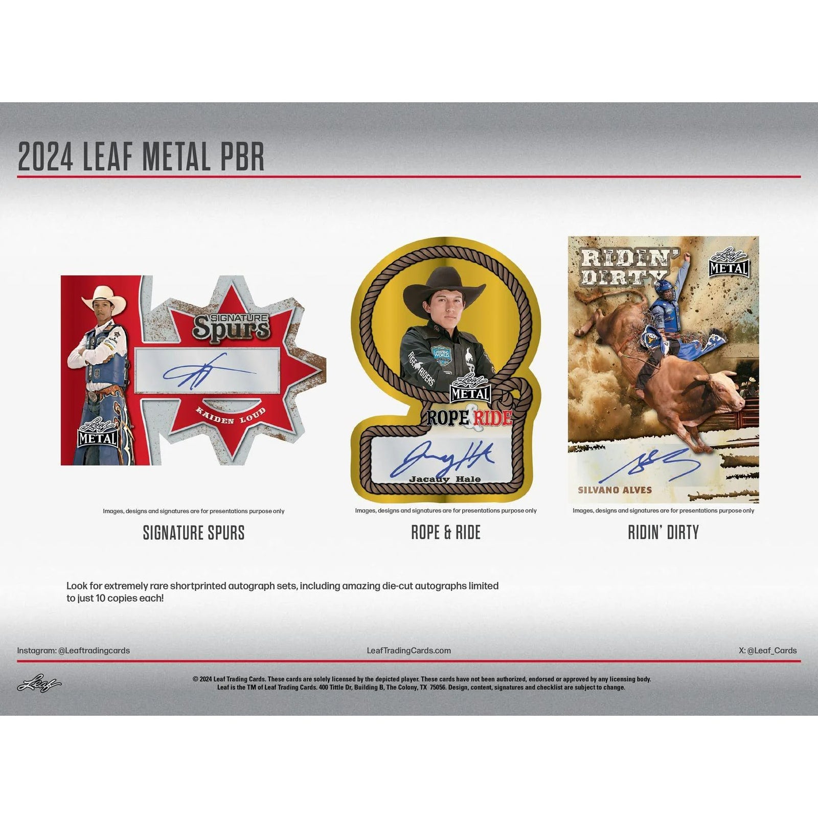 DRAFT - 2024 Leaf Metal Professional Bull Riders Hobby Box
