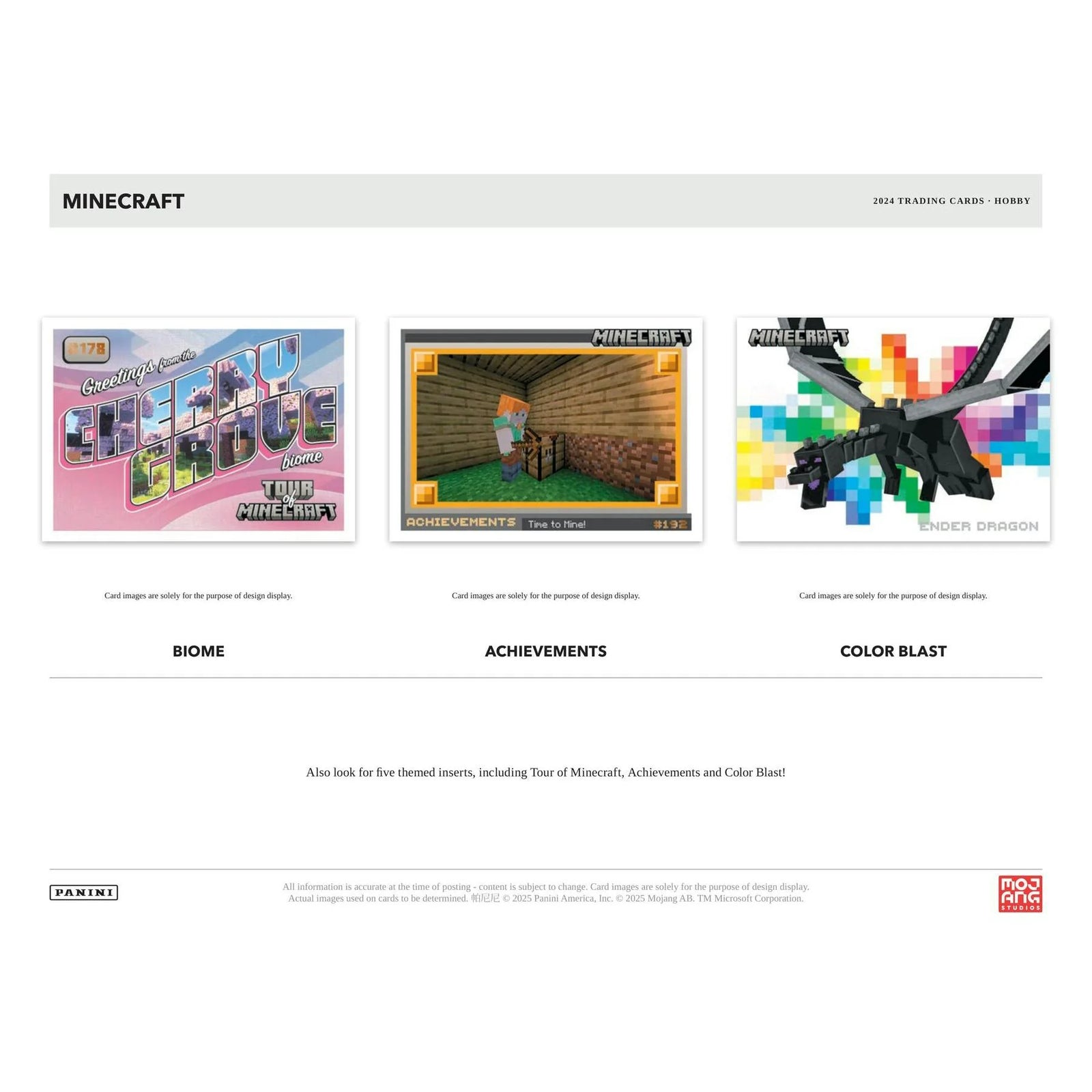 DRAFT - 2024 Panini Minecraft Hobby Preferred Box | Trading Card Set