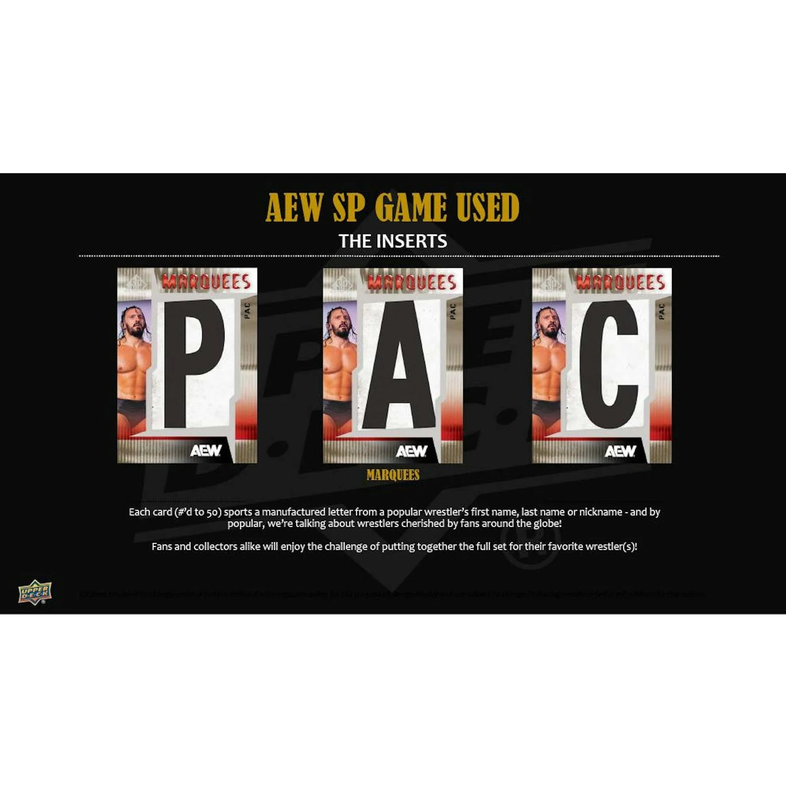 DRAFT - 2025 Upper Deck AEW SP Game Used Wrestling Hobby Box | dacardworld:BV590LWLJ5