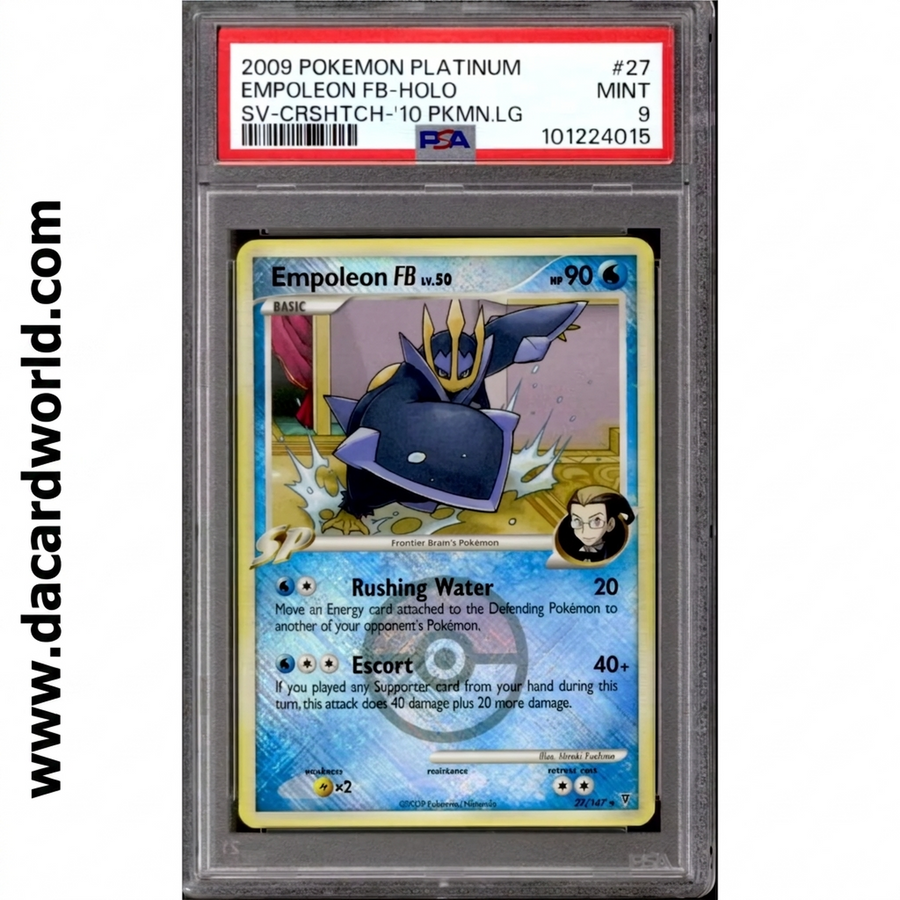 Empoleon FB 27/147 Signed Pokemon Card | Supreme Victors League Promo PSA 9