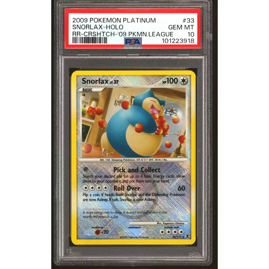 Pokemon Snorlax Rising Rivals League Promo | PSA 10 Gem Mint