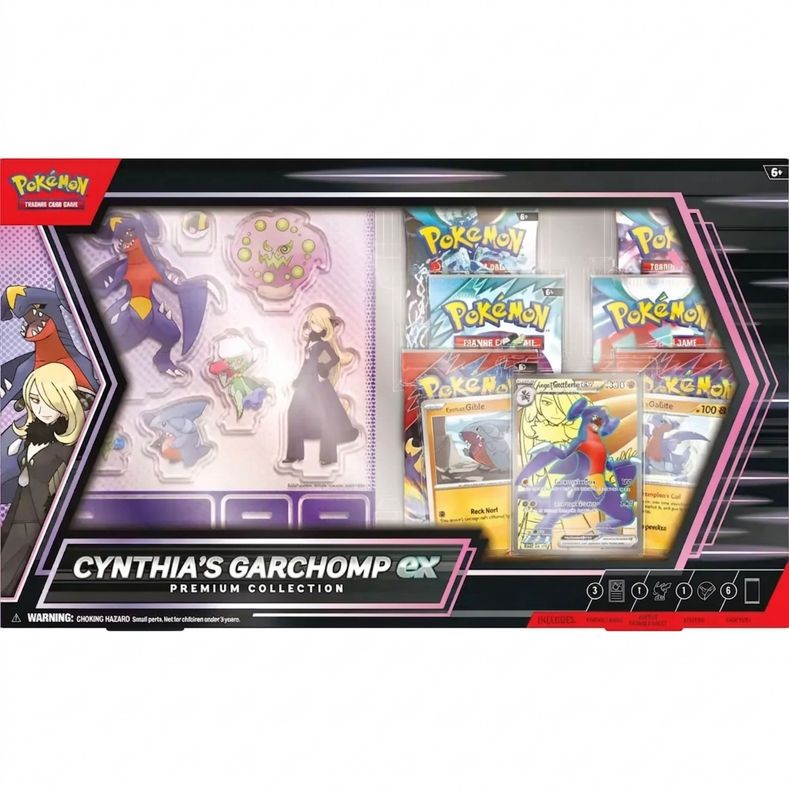 Cynthia's Garchomp ex Premium Collection Box | 6 Booster Packs (Ships Sealed Only)