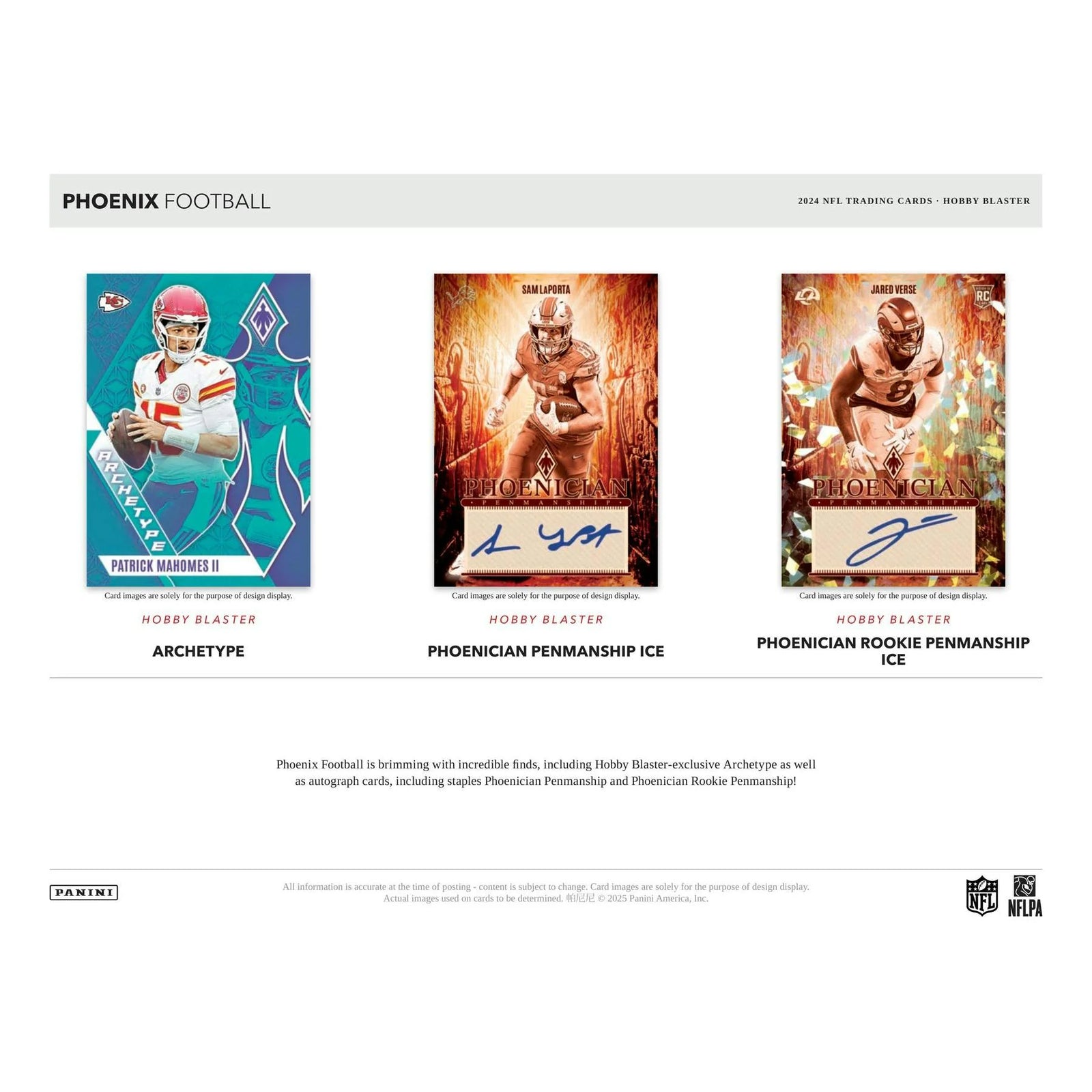DRAFT - New 2024 Panini Phoenix Football Blaster Hobby 20-Box Case (Teal Parallels!)