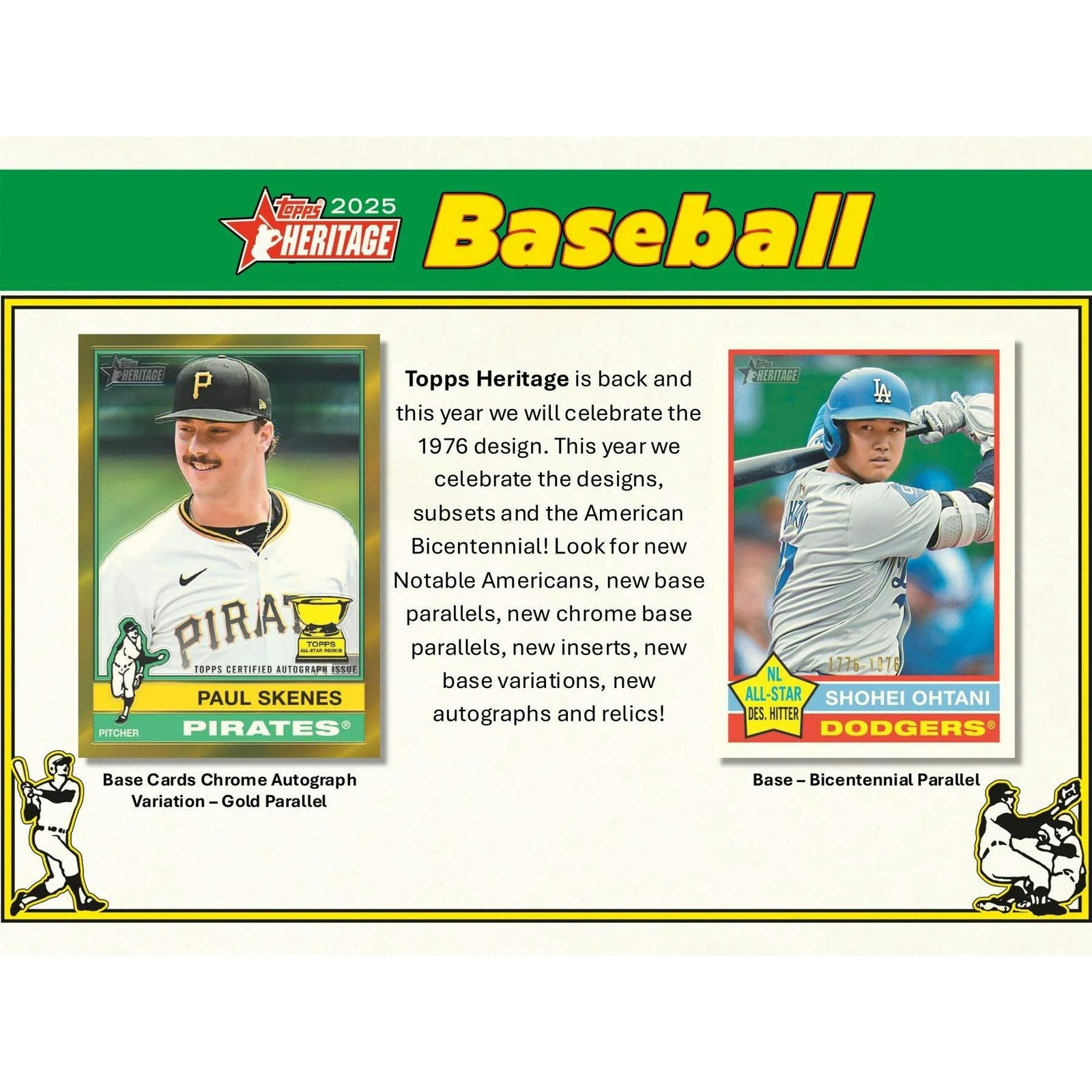 DRAFT - 2025 Topps Heritage Baseball Hobby 12-Box Case