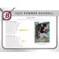 2022 Bowman Baseball Hobby 12-Box Case (Ships Sealed Only) - D