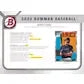 2022 Bowman Baseball Hobby 12-Box Case (Ships Sealed Only) - D