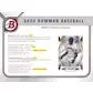 2022 Bowman Baseball Hobby 12-Box Case (Ships Sealed Only) - D