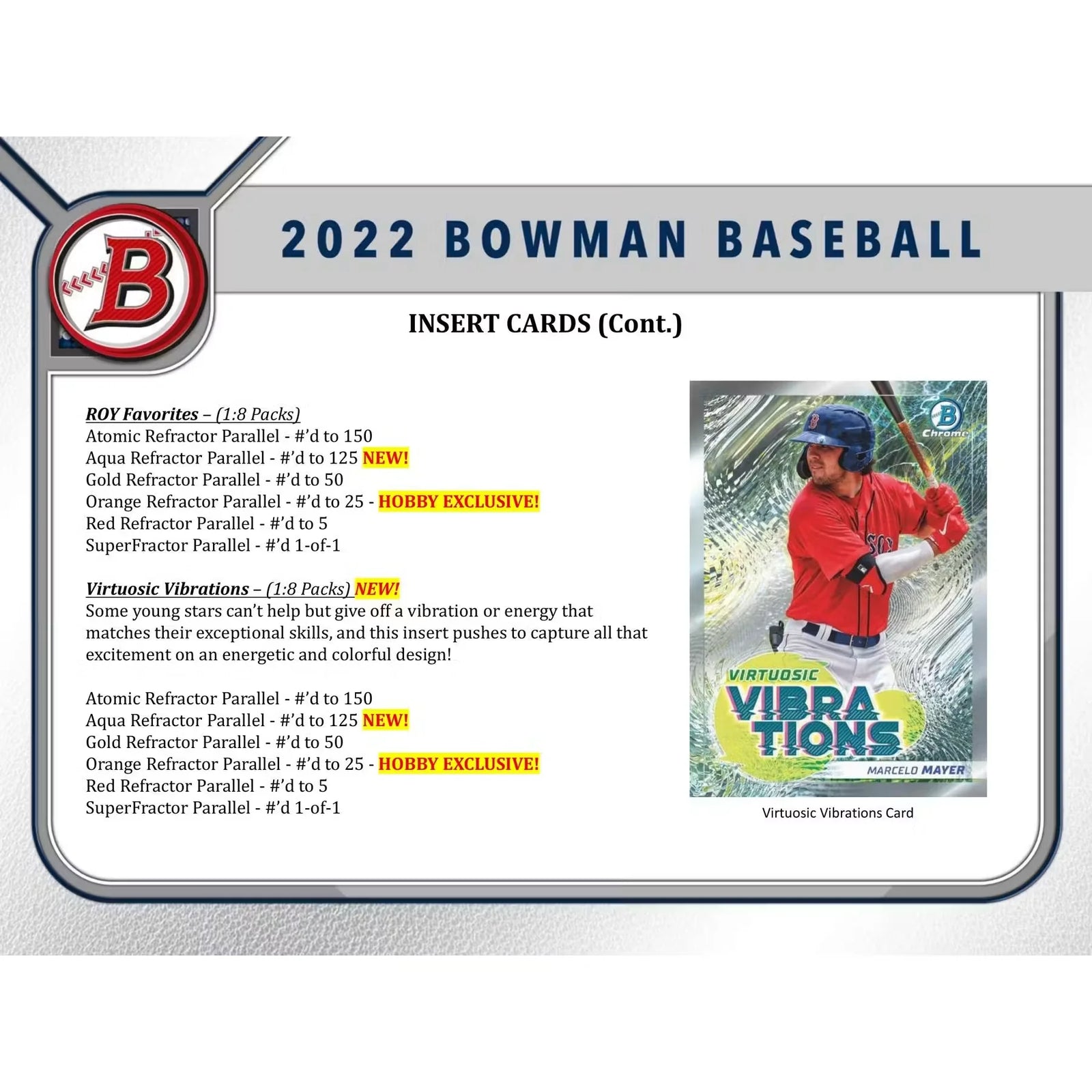 2022 Bowman Baseball Hobby 12-Box Case (Ships Sealed Only) - D