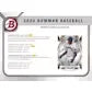 2022 Bowman Baseball Hobby Jumbo 8-Box Case | Prospect & Autograph (Ships Sealed Only)