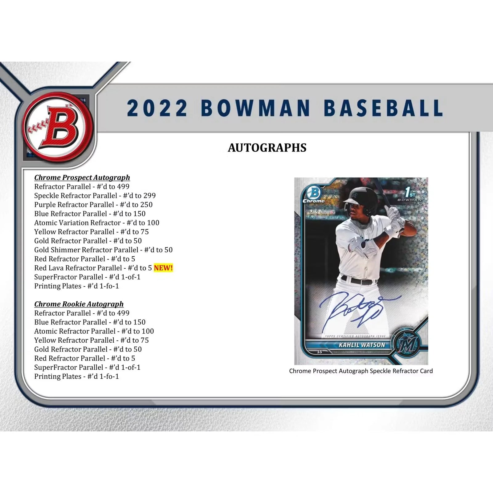 2022 Bowman Baseball Hobby Jumbo Box | 3 Autographs (Ships Sealed Only)